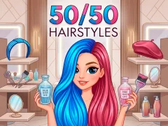 50/50 Hairstyles – kostenloses Online-Spiel