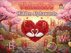 Valentine's Hidden Alphawords – kostenloses Online-Spiel