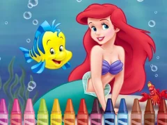 4GameGround Little Mermaid Coloring – kostenloses Online-Spiel