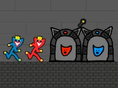 Red and Blue Stickman Huggy 2 – kostenloses Online-Spiel