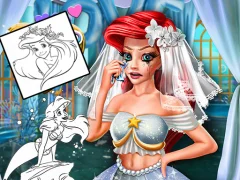 Coloring Book for Ariel Mermaid – kostenloses Online-Spiel