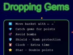 Dropping Gems – kostenloses Online-Spiel