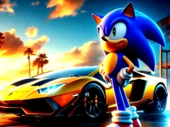 Sonic Run for Lamborghini – kostenloses Online-Spiel