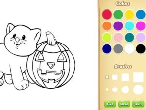 Spiel Halloween Malbuch Online