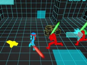 Spiel Stickman Neonschwert kämpft Online