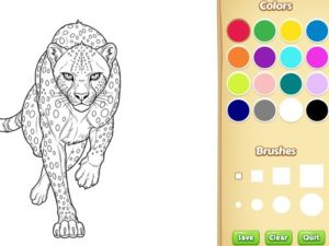 Spiel Wildtiere Malbuchbuch Online