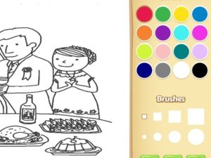 Spiel Hochzeit Malbuch für Kinder Online