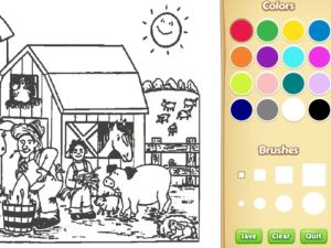 Spiel Farm Malbuch für Kinder Online