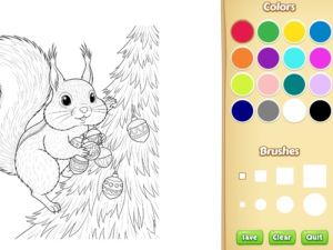 Spiel Weihnachtstier Malbuch für Kinder Online
