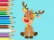 Coloring Book: Cute Christmas Reindeer – kostenloses Online-Spiel