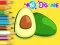 Coloring Book: Avocado Fruit – kostenloses Online-Spiel