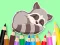 Coloring Book: Baby Raccoon – kostenloses Online-Spiel