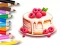 Coloring Book: Berry Cake – kostenloses Online-Spiel
