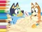 Coloring Book: Bluey On The Beach – kostenloses Online-Spiel