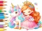 Coloring Book: Unicorn Secret Whisper – kostenloses Online-Spiel