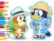 Coloring Book: Bluey Camping – kostenloses Online-Spiel