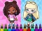 Coloring Book: Aha World Sporty Girl – kostenloses Online-Spiel