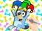 Coloring Book: Clown Bluey – kostenloses Online-Spiel
