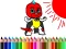Back To School: Mask Boy Coloring – kostenloses Online-Spiel