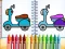 Cute Bike Coloring Book – kostenloses Online-Spiel