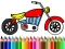 Back To School: Motorbike Coloring – kostenloses Online-Spiel