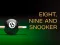 Nine, eight and snooker – kostenloses Online-Spiel