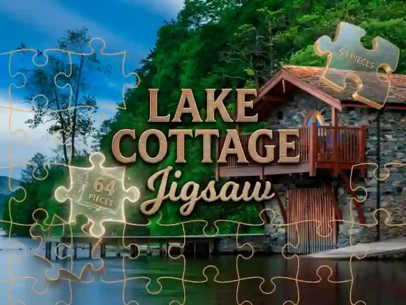 Lake Cottage Jigsaw – kostenloses Online-Spiel