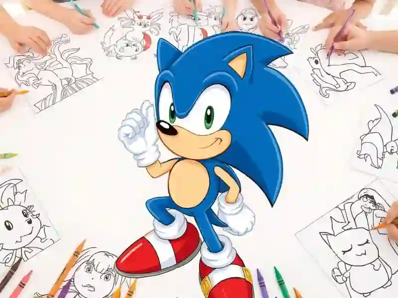Sonic Coloring – kostenloses Online-Spiel