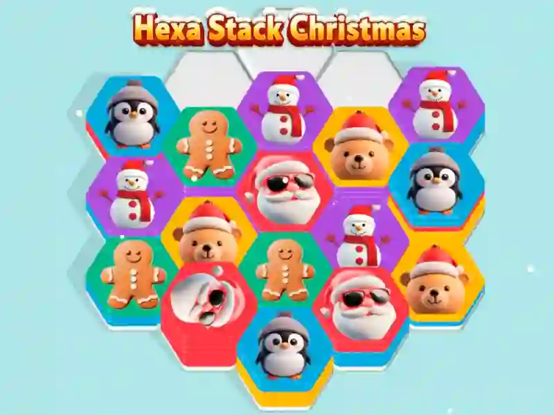 Hexa Stack Christmas – kostenloses Online-Spiel
