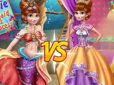 Anna mermaid vs princess – kostenloses Online-Spiel