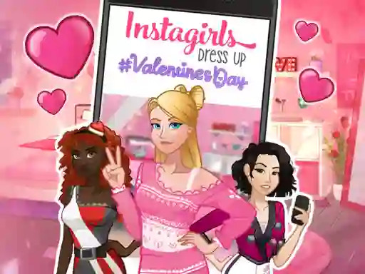 Instagirls: Valentine Dress Up – kostenloses Online-Spiel