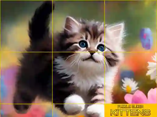 Puzzle Sliding Kittens – kostenloses Online-Spiel