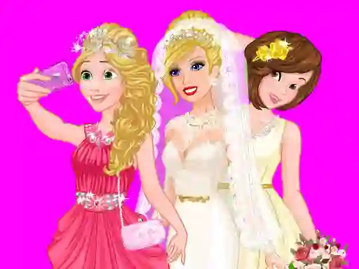 Barbie's Wedding Selfie With Princesses – kostenloses Online-Spiel