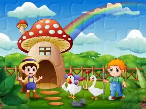 Farm Animal Jigsaw – kostenloses Online-Spiel