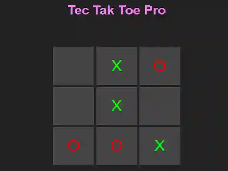 Tec Tak Toe Pro – kostenloses Online-Spiel