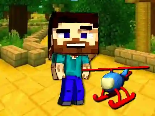 Mineblock Helicopter Adventure – kostenloses Online-Spiel