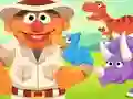 123 Sesame Street: Ernie's Dinosaur Day Care – kostenloses Online-Spiel
