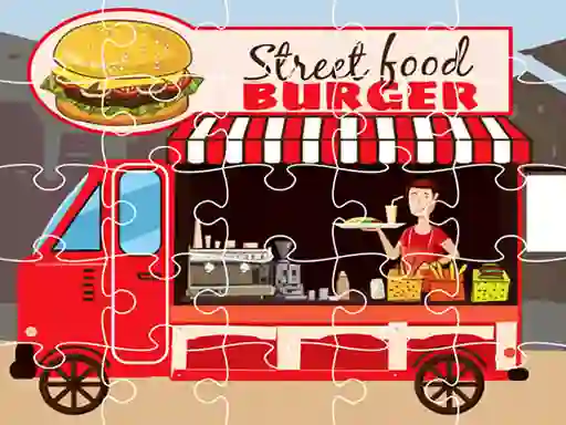 Burger Trucks Jigsaw – kostenloses Online-Spiel