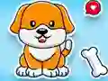 Coloring Book: Cute Dog – kostenloses Online-Spiel