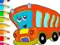 Coloring Book: Bus – kostenloses Online-Spiel
