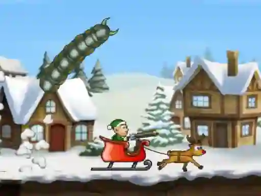 Effing Worms Xmas – kostenloses Online-Spiel
