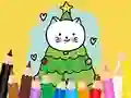 Coloring Book: Cats And Christmas Tree – kostenloses Online-Spiel