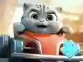 Jigsaw Puzzle: Cat Racing Driver – kostenloses Online-Spiel