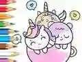 Coloring Book: A Cup Of Unicorn – kostenloses Online-Spiel