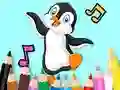 Coloring Book: Dancing Penguin – kostenloses Online-Spiel