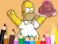 Coloring Book: Simpson Doughnut – kostenloses Online-Spiel