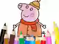 Coloring Book: Mommy Pig Winter – kostenloses Online-Spiel