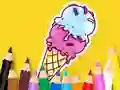 Coloring Book: Cool Ice Cream – kostenloses Online-Spiel