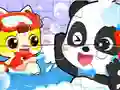 Jigsaw Puzzle: Baby Panda Shower Time – kostenloses Online-Spiel