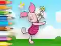 Coloring Book: Piglet Holds Toy Windmill – kostenloses Online-Spiel